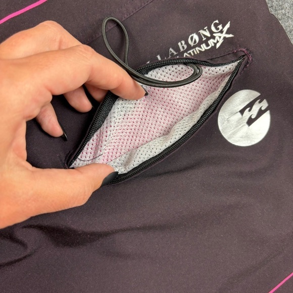 BILLABONG Men’s Platinum Recycler PX2 Pink/Maroon Swim Trunks Shorts size: 36 - Picture 4 of 10